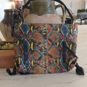 Gorgeous CHEZ-Fine-Leather-Goods Python Tote, NWOT